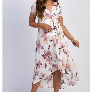 NWT Pink Blush Maternity wrap dress